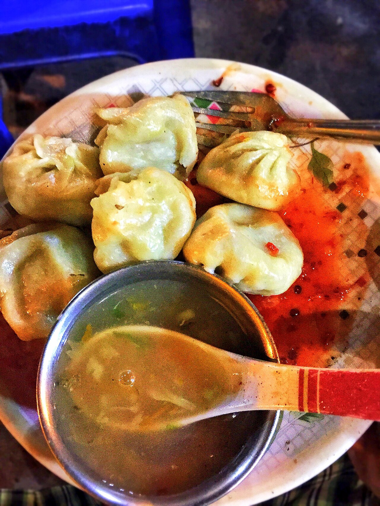 Spiti in winter: momos