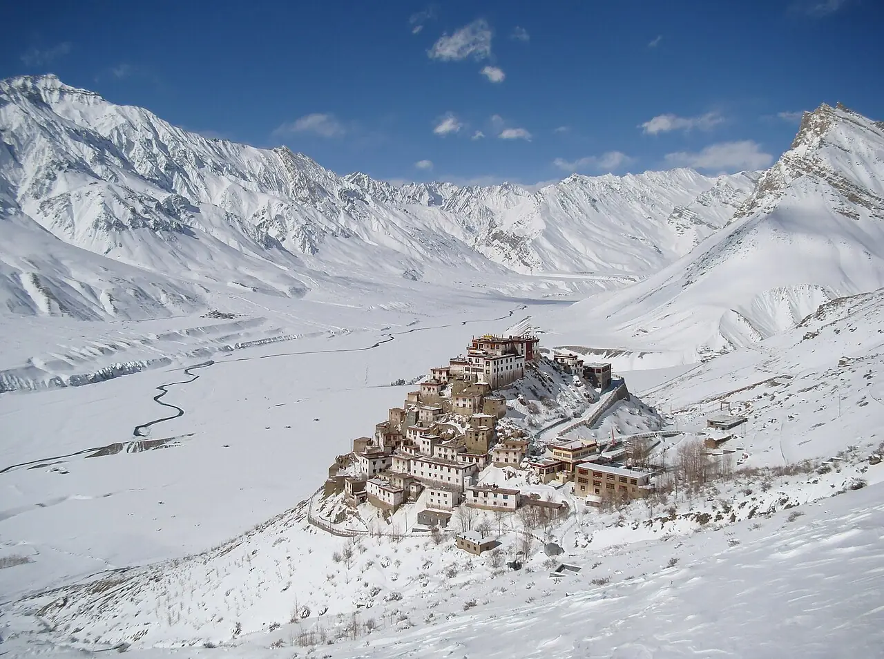 Key Monastery, Spiti in winter