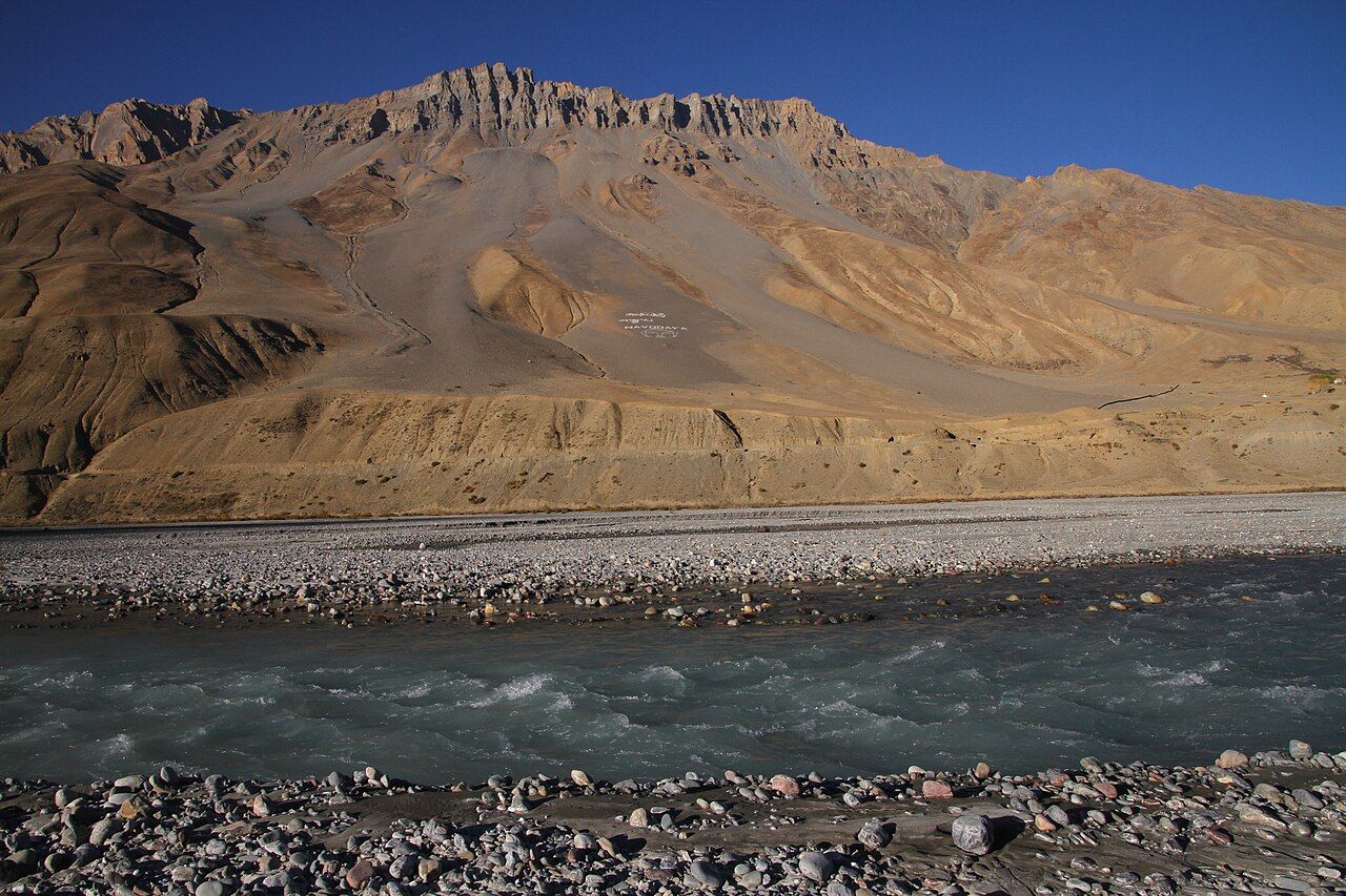 Spiti river near Kaza