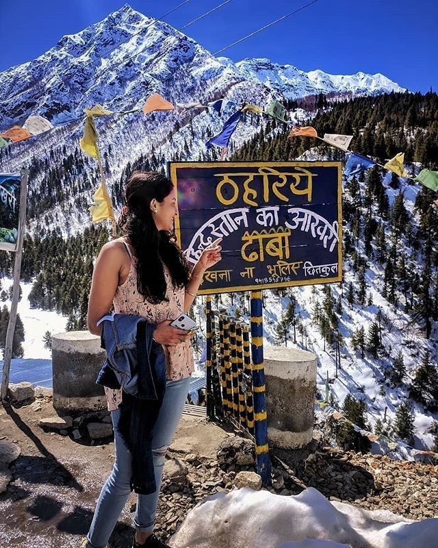 Last dhaba of India sign